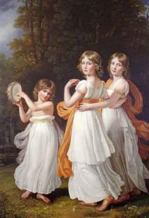 Joseph Karl Stieler Portrait of the youngest daughters of Maximilian I of Bavaria oil painting picture